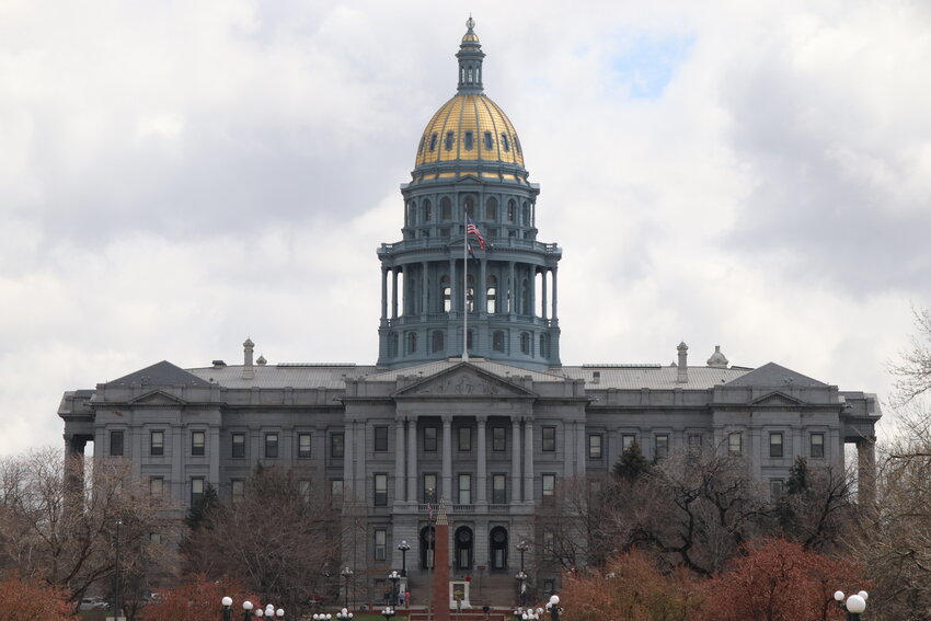 The Colorado state Capitol in Denver in April.